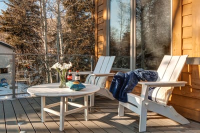 Sit back and enjoy the mountain views!