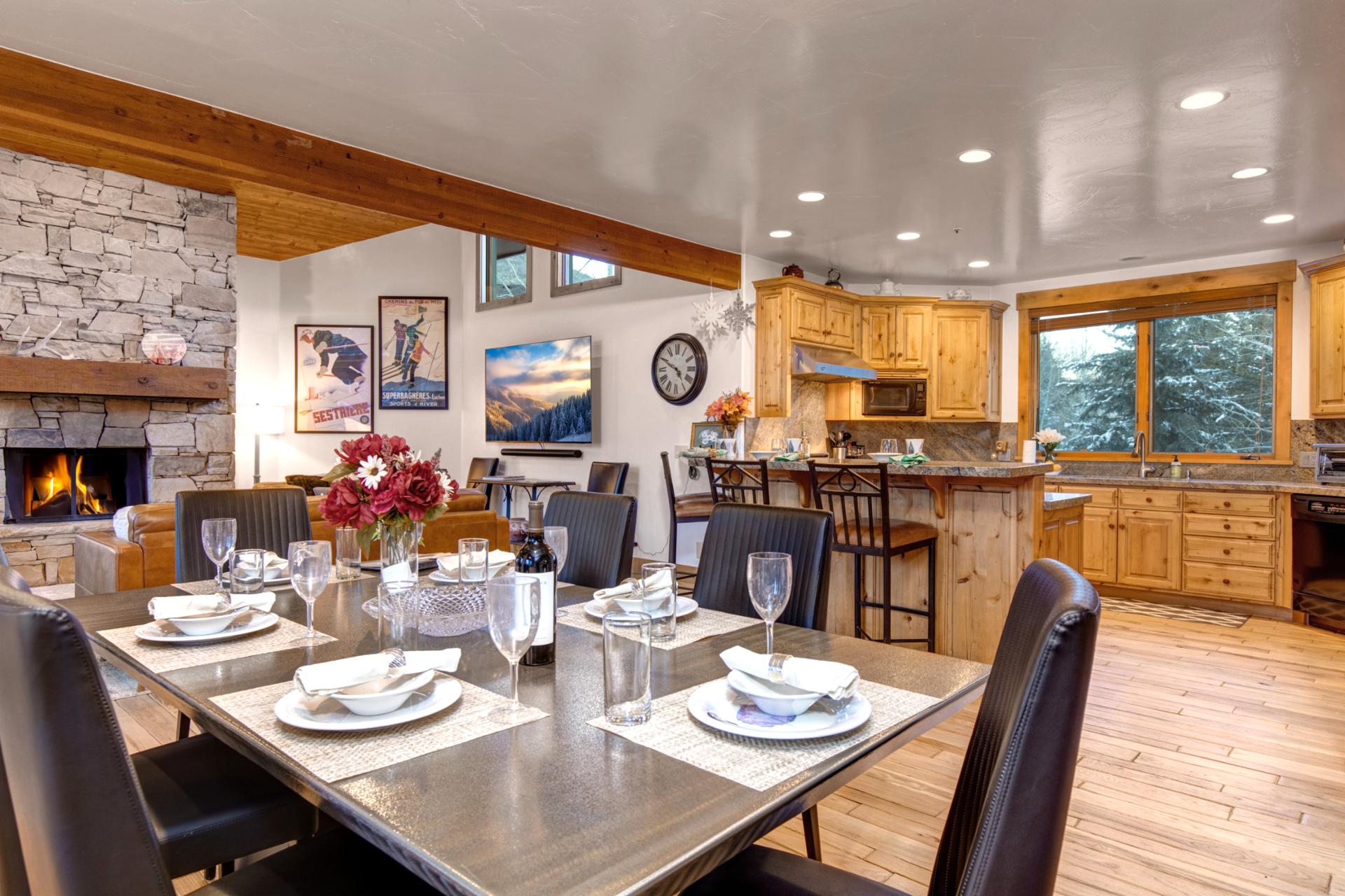 Beautiful dining table for gathering at all meals