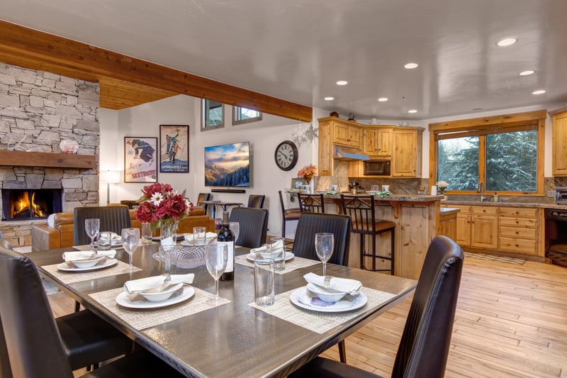 Beautiful dining table for gathering at all meals