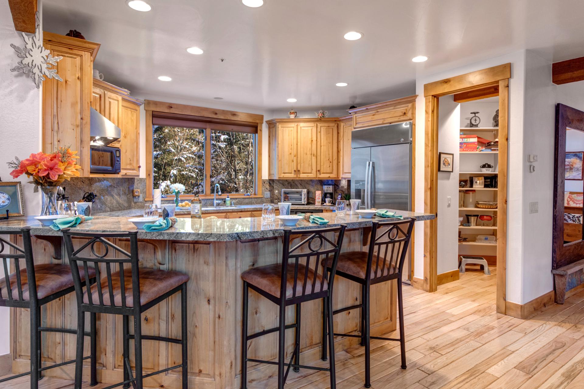 Gather in the morning for coffee and planning the day in the mountains