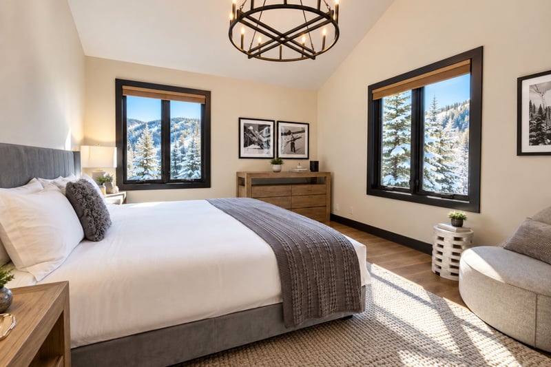 Located upstairs is a second king bedroom suite.