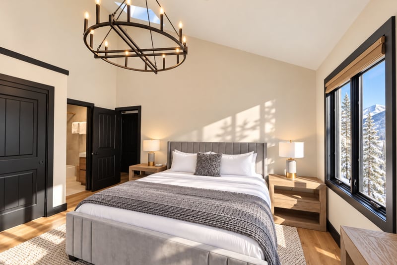 Second king bedroom with ensuite bathroom.