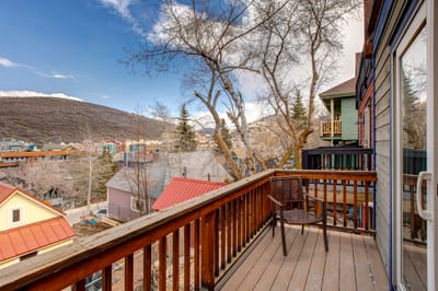 Step onto your private deck with peaceful mountain views and fresh alpine air.