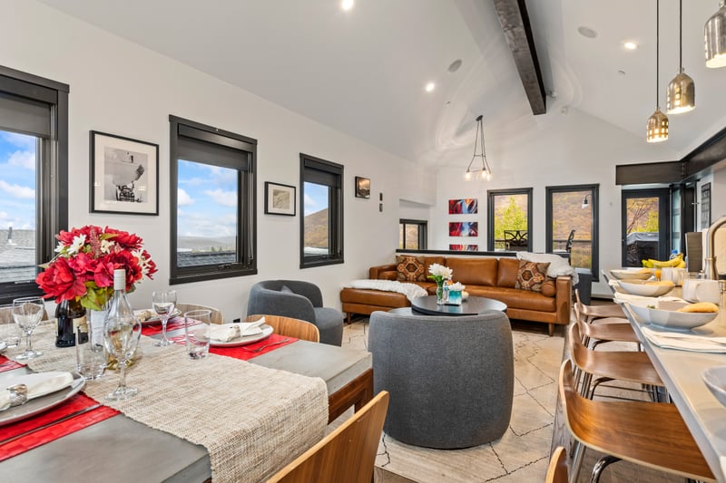 Set the table for a special evening or casual family dinner in this elegant dining space. PEA-1114