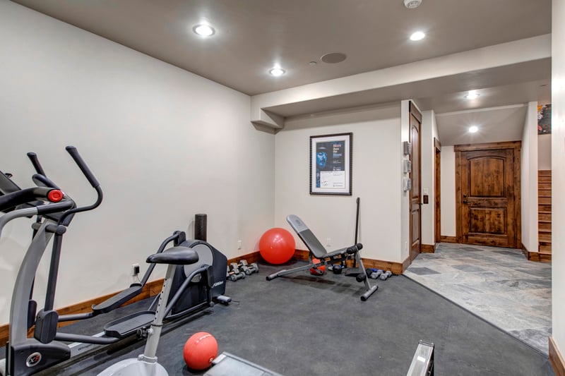 Need more exercise, enjoy your private gym with elliptical and treadmill.