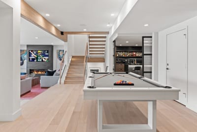 Challenge friends to a game of pool in this bright entertainment zone just off the main level.