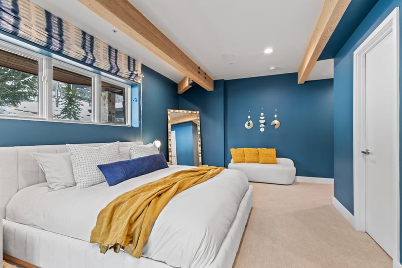 Alternate angle with lounge chair and ensuite bath access.