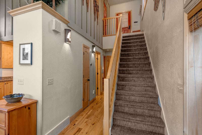 Wide hallways and multi-level design give the home room to spread out, with three floors of private and shared space.