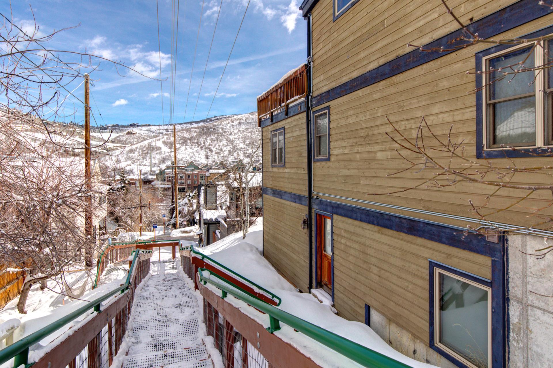 A quiet neighborhood setting surrounded by mountain charm and walkable access.