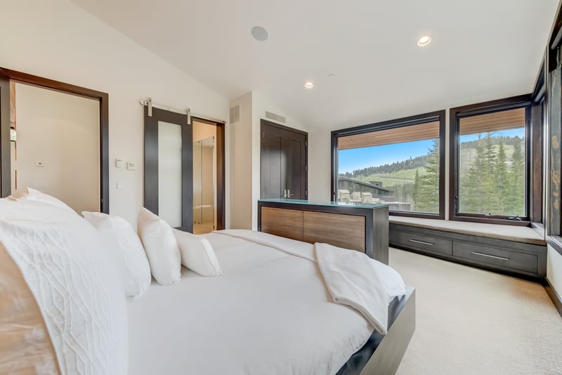 Primary King bedroom with private views and a spacious layout for restful nights.