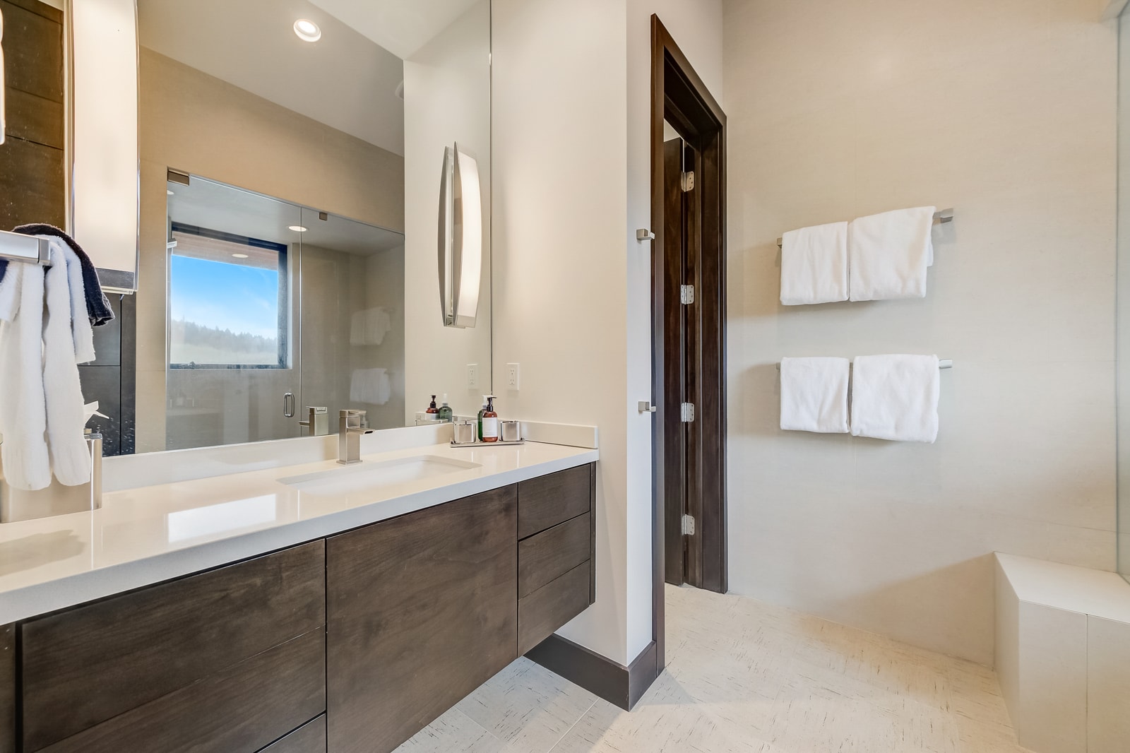 Streamlined design and premium fixtures elevate your daily refresh.