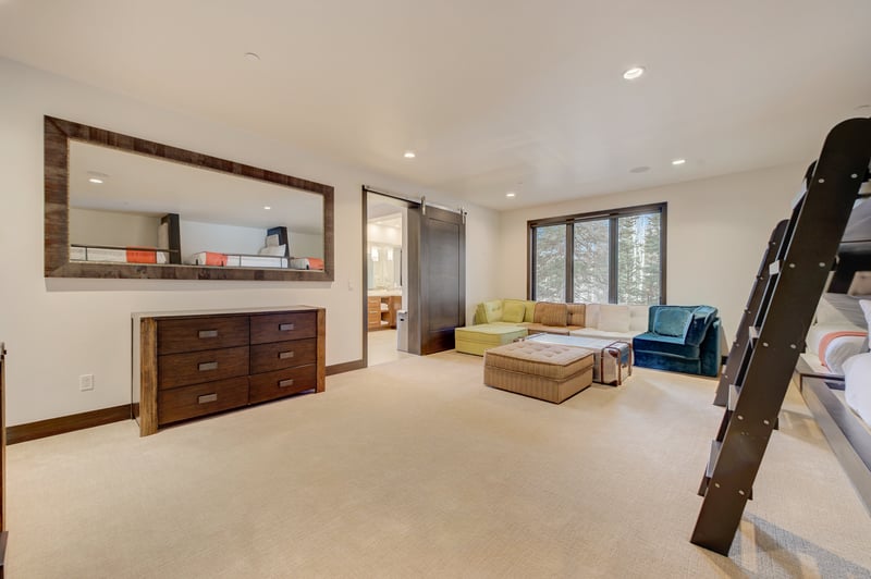Plenty of storage and space to spread out make this the ultimate bunk suite.