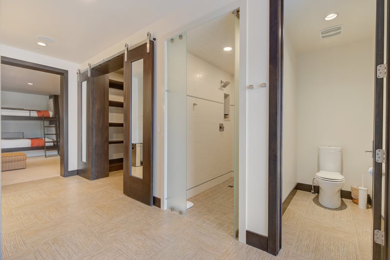 Spacious layout accommodates groups with ease. Perfect for bunk room guests.