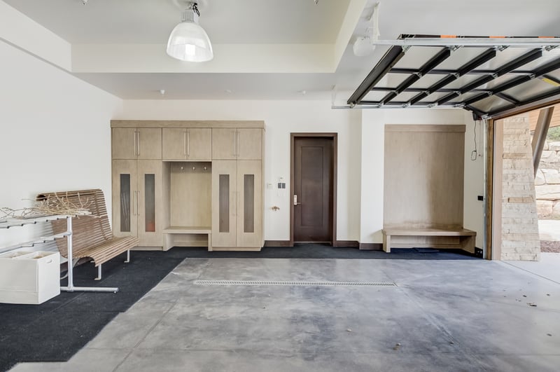 Attached garage offers secure parking and extra storage for gear and luggage.