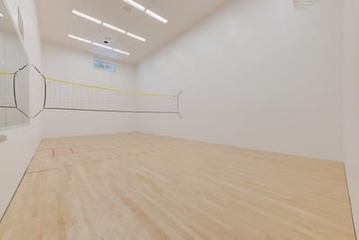 Full-size indoor court lets you play pickleball, practice shots, or host a tournament.