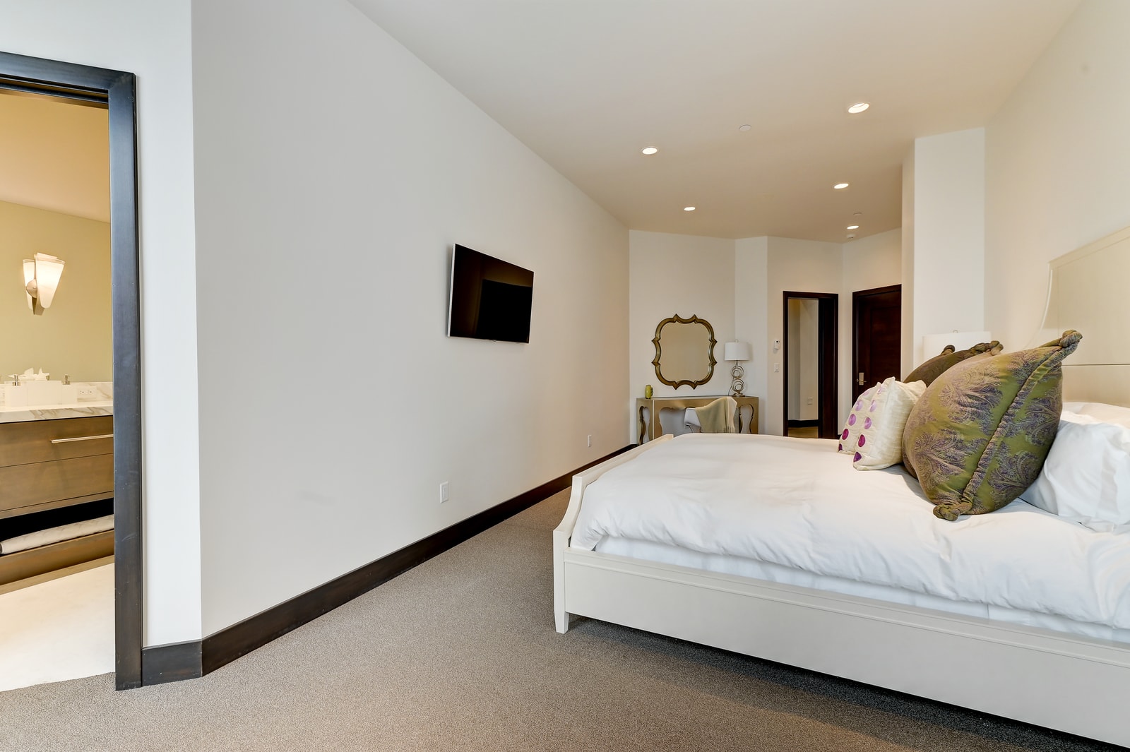 Alternate angle shows generous space and modern lighting.