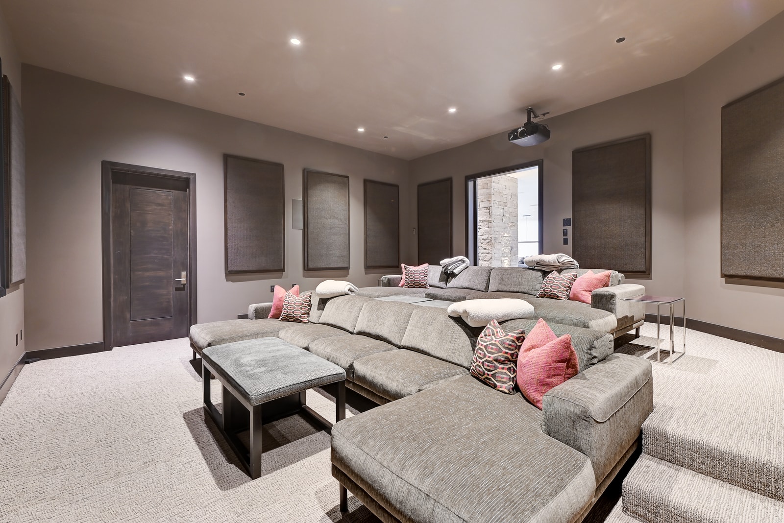 Home theater offers even more entertainment space for movie lovers.