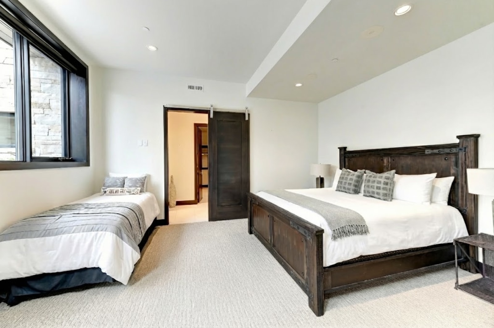 Guest suite with King bed and twin for comfort.