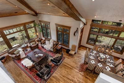 Open-concept living and dining provide effortless flow for group gatherings and shared meals.