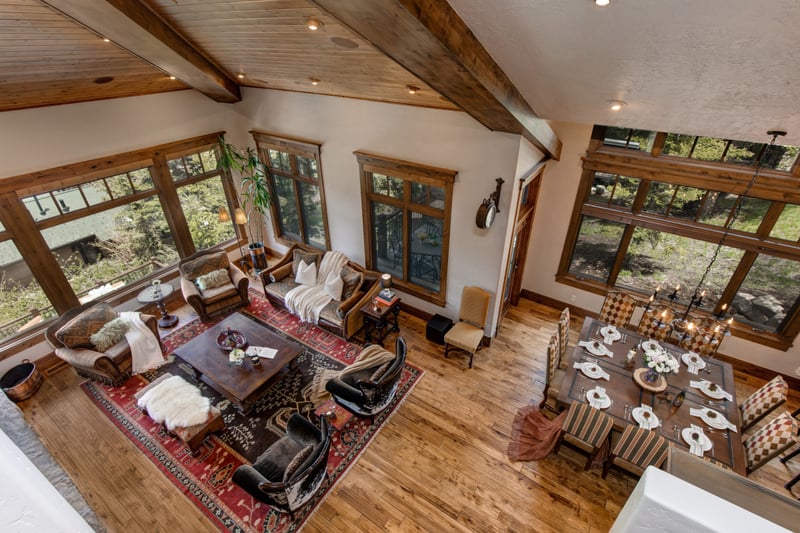 Open-concept living and dining provide effortless flow for group gatherings and shared meals.