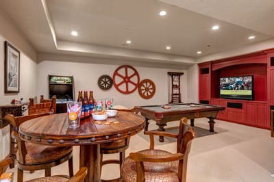 Challenge friends to pool or gather for movie night in your fully equipped entertainment lounge.