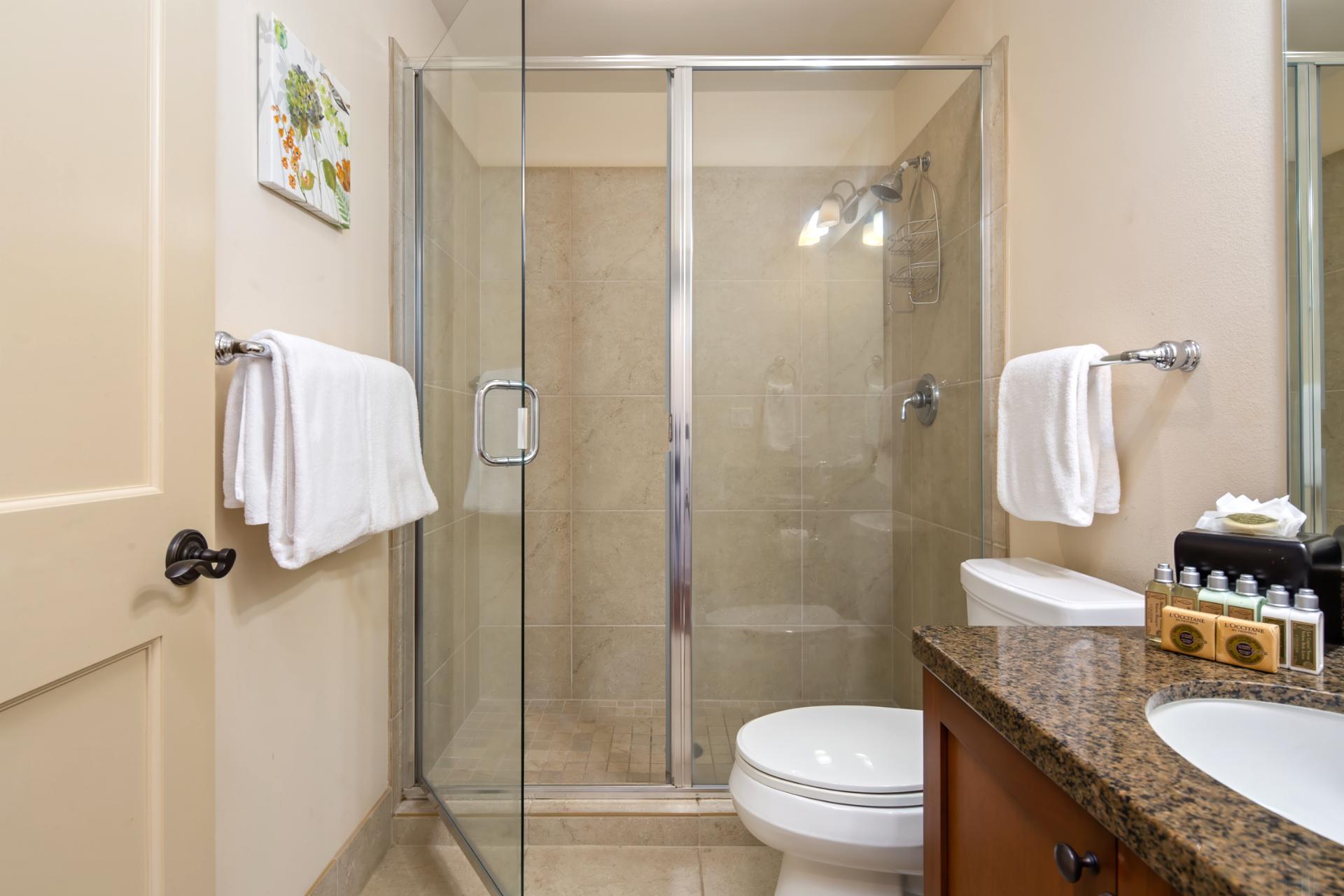 Perfectly appointed and immaculately clean—your personal spa corner   