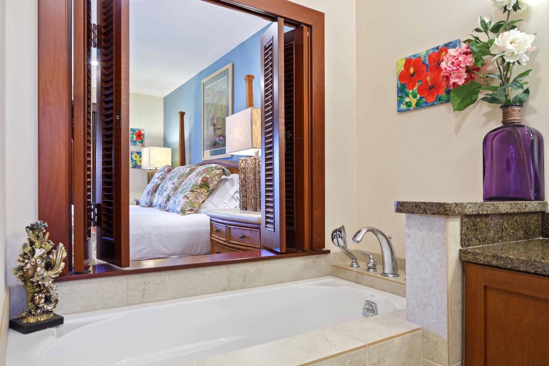 Designed for comfort and calm, with sleek tile and modern fixtures   