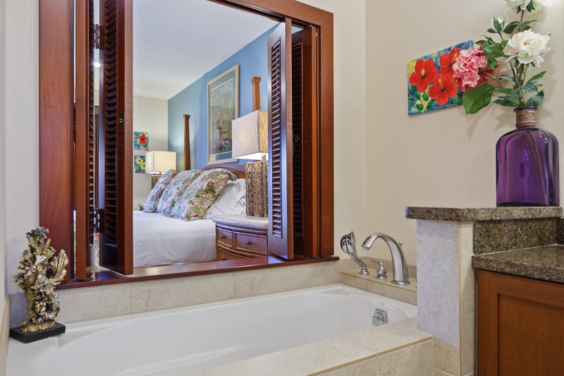Designed for comfort and calm, with sleek tile and modern fixtures