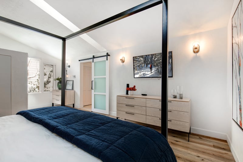 Alternate view of the loft shows its open layout and relaxing vibe.
