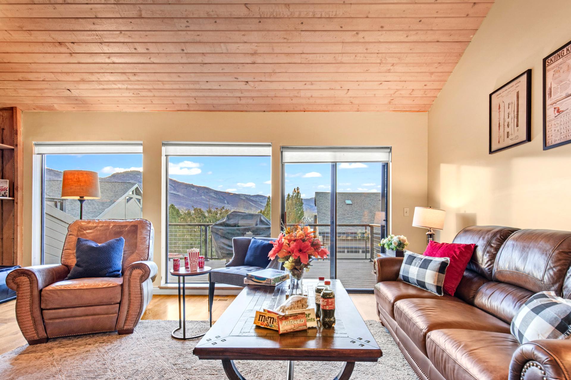 Outside deck with BBQ and summer furniture seating