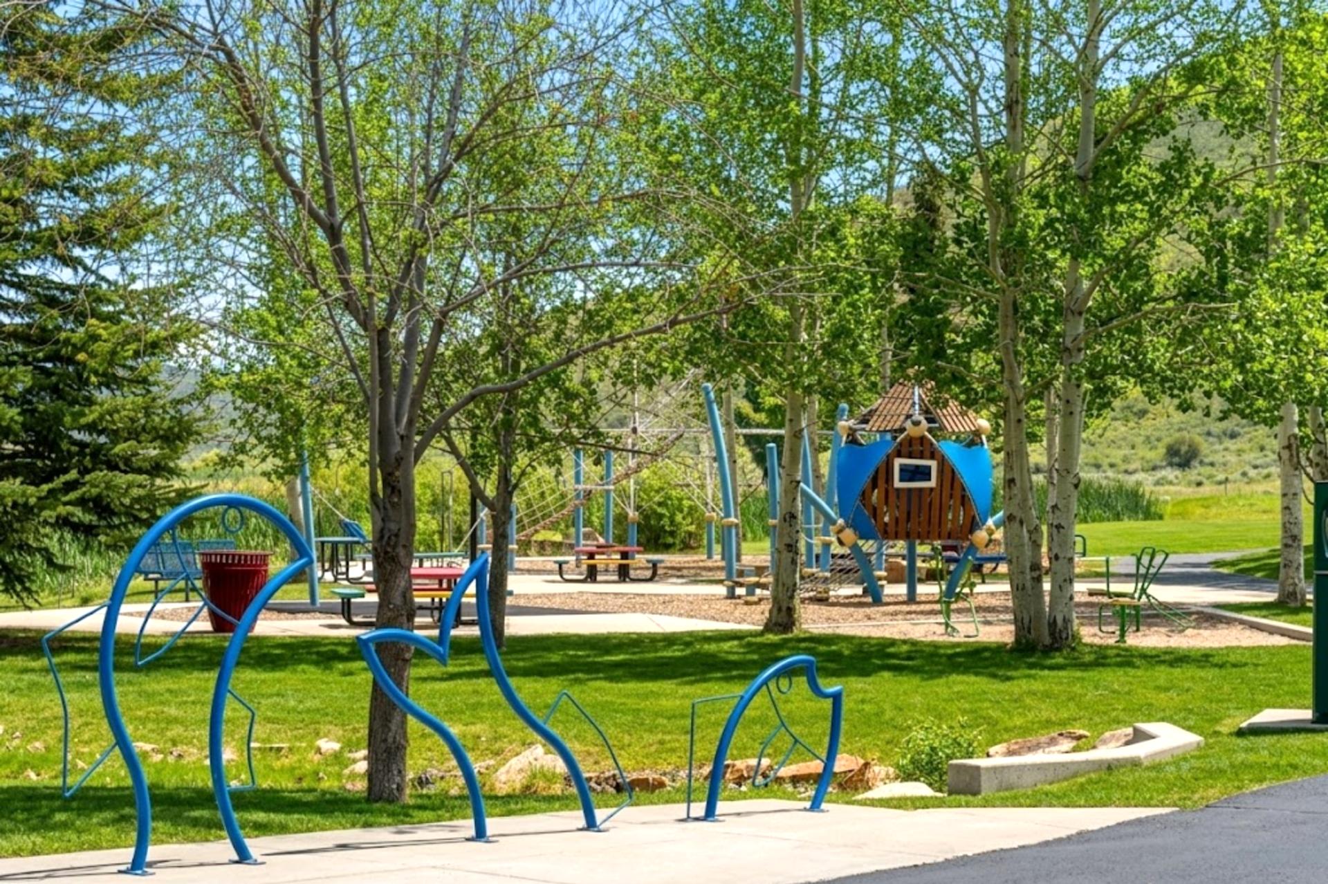 Two blocks away a neighborhood playground for the family fun! 