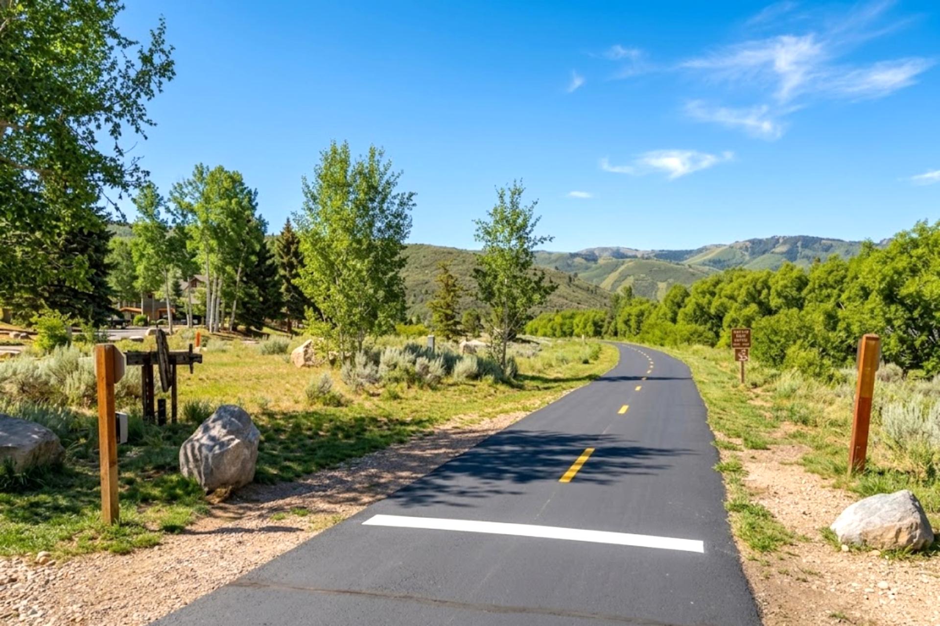Just one block to the famous Park City Rail Trail - Enjoy scenic views of the Wasatch Mountains while biking or walking
