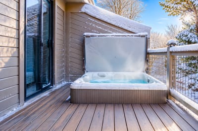 Your private oasis is the perfect way to stay warm on cold Winter days