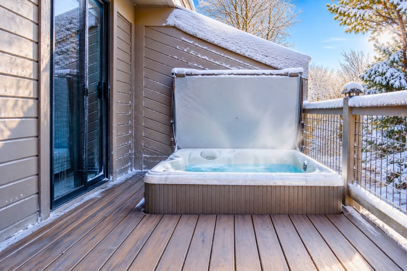 Your private oasis is the perfect way to stay warm on cold Winter days