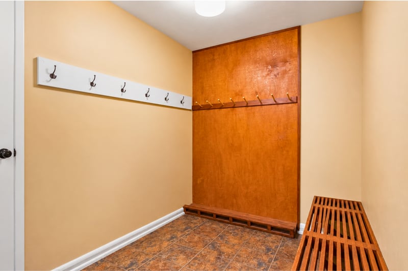 Your mudroom is the perfect place to store skiis, mountain bikes, winter jackets, and backpacks!