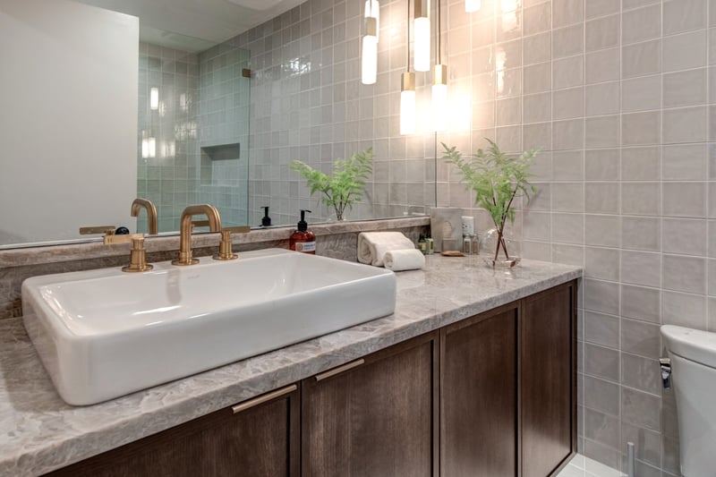 Located on main level- shared bathroom.