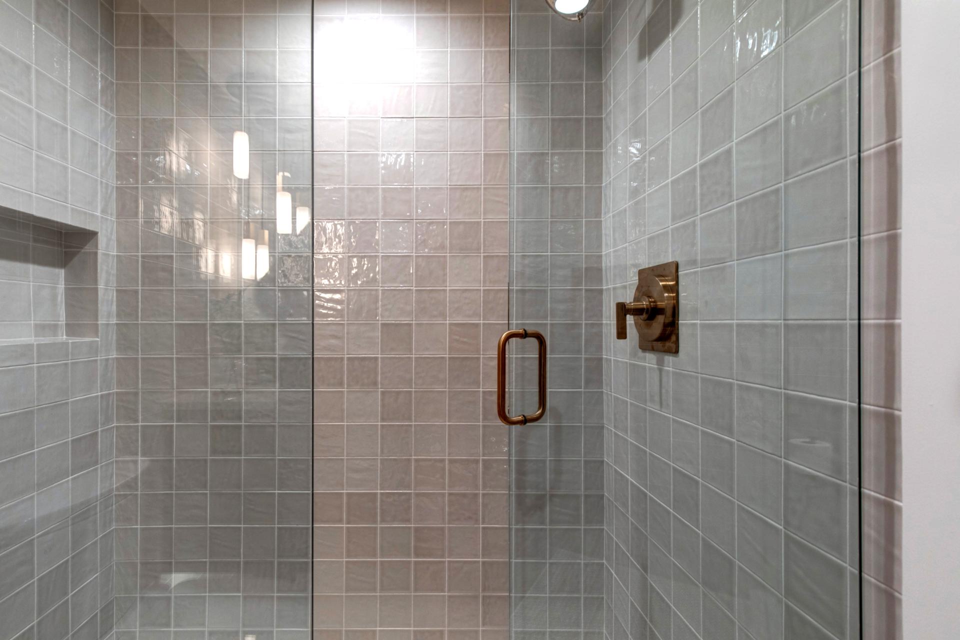 Step in shower located on main level