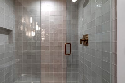 Step in shower located on main level