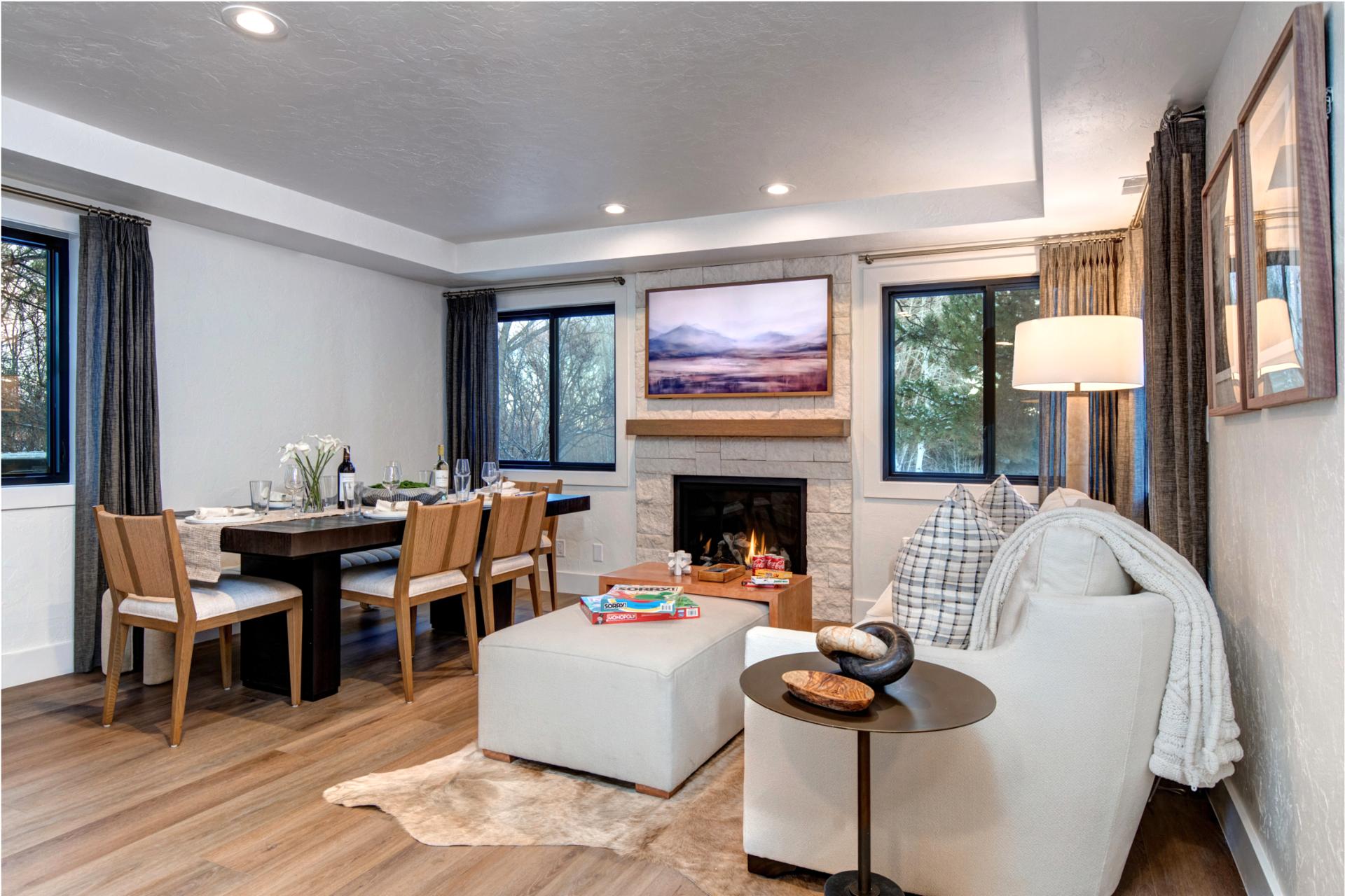 A perfect location to read a book, watch TV or gather together and share your mountain experiences