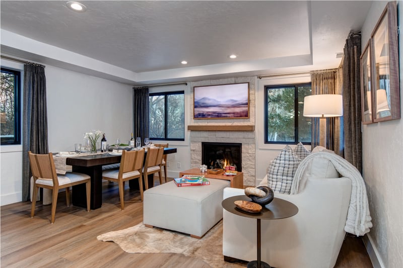 A perfect location to read a book, watch TV or gather together and share your mountain experiences