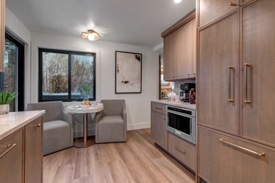 Morning delights taste better at the inviting dinette seating