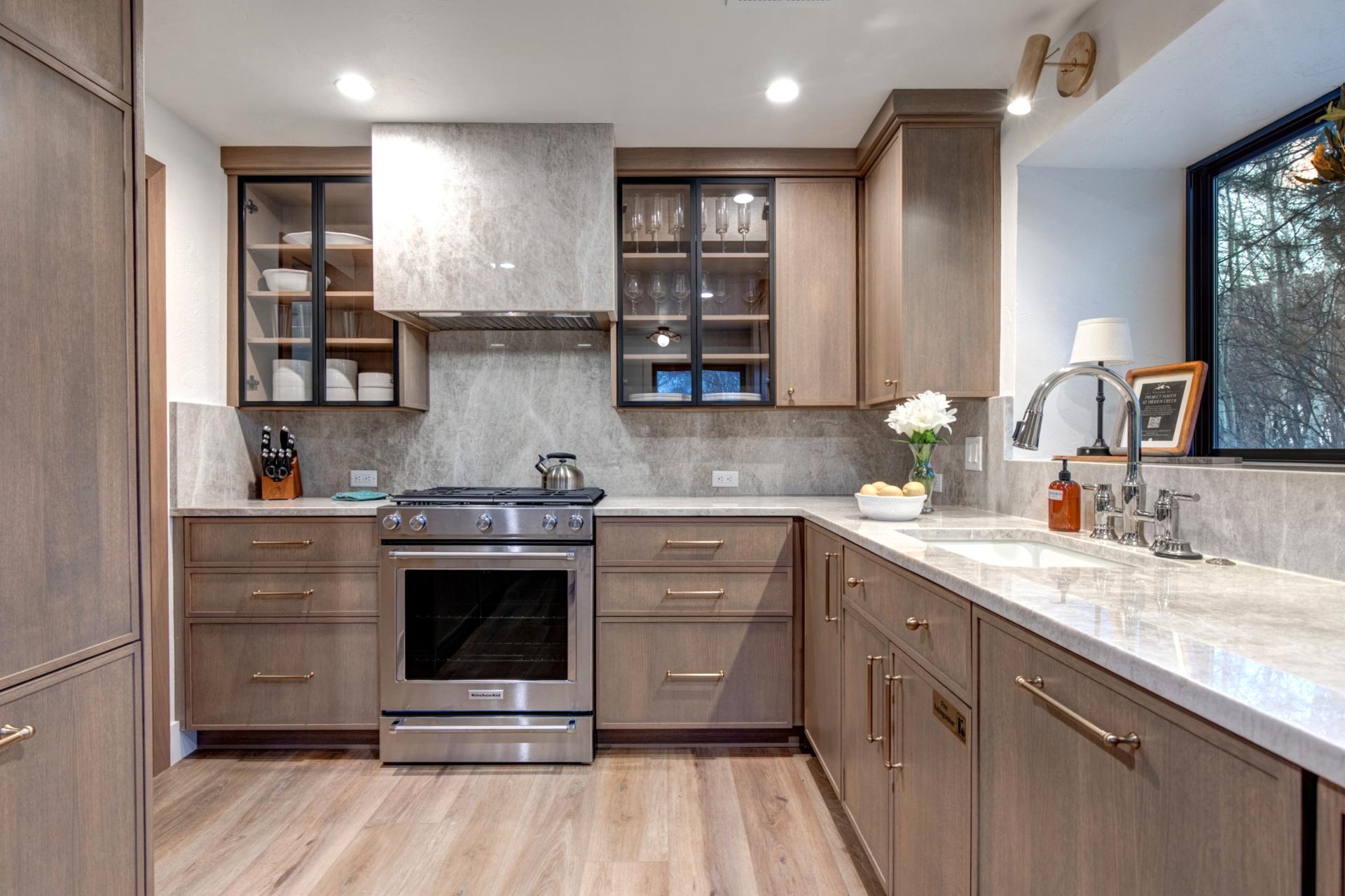 Custom built cabinets with stainless steel appliances perfect for your every day cooking