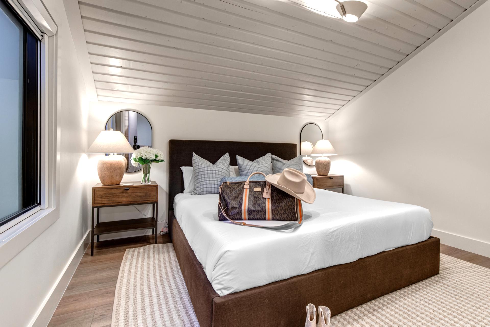 Access through the bunk bed to your cozy king size bedroom