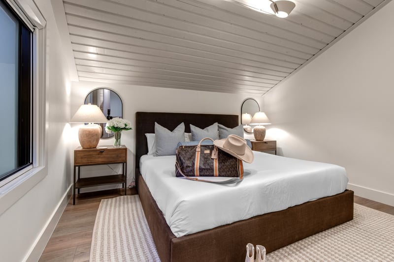 Access through the bunk bed to your cozy king size bedroom