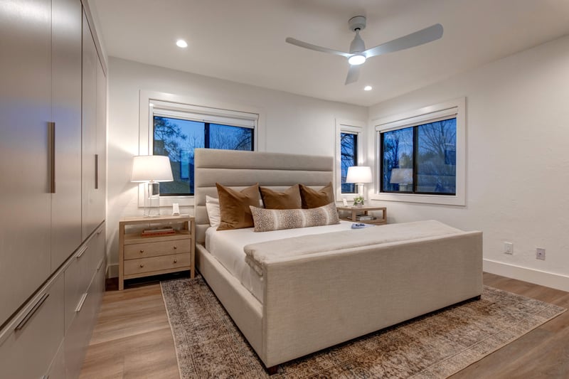 Enjoy a restful night in the spacious primary king bed on the second floor.