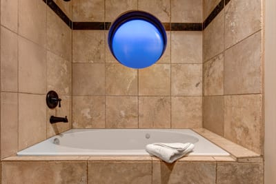 Step in bathtub and shower jack n jill