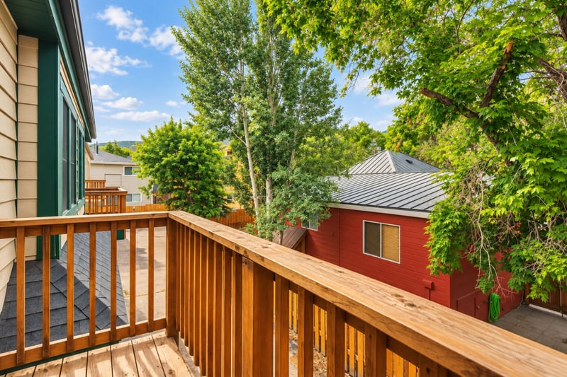 Step onto your private balcony and enjoy morning coffee with treetop views.