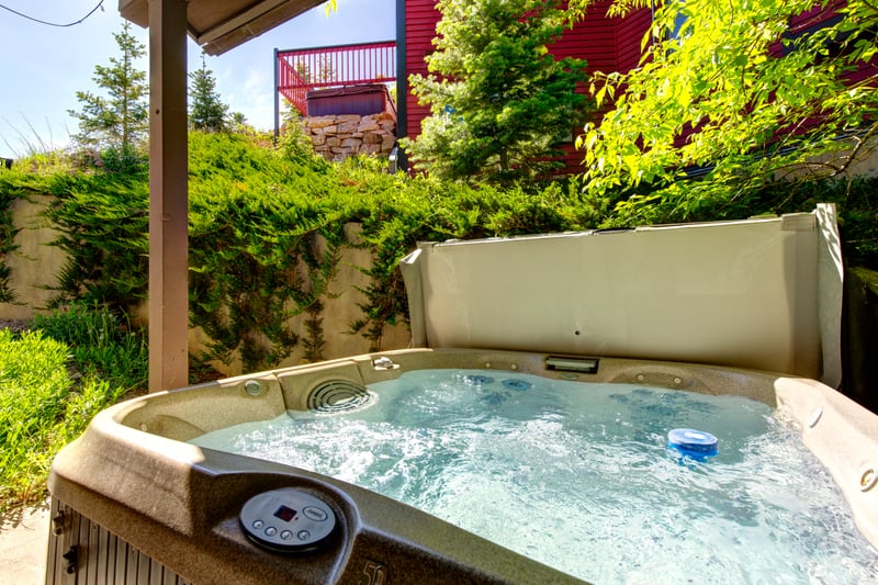 Soak under the stars in your private hot tub after a day on the slopes or trails.