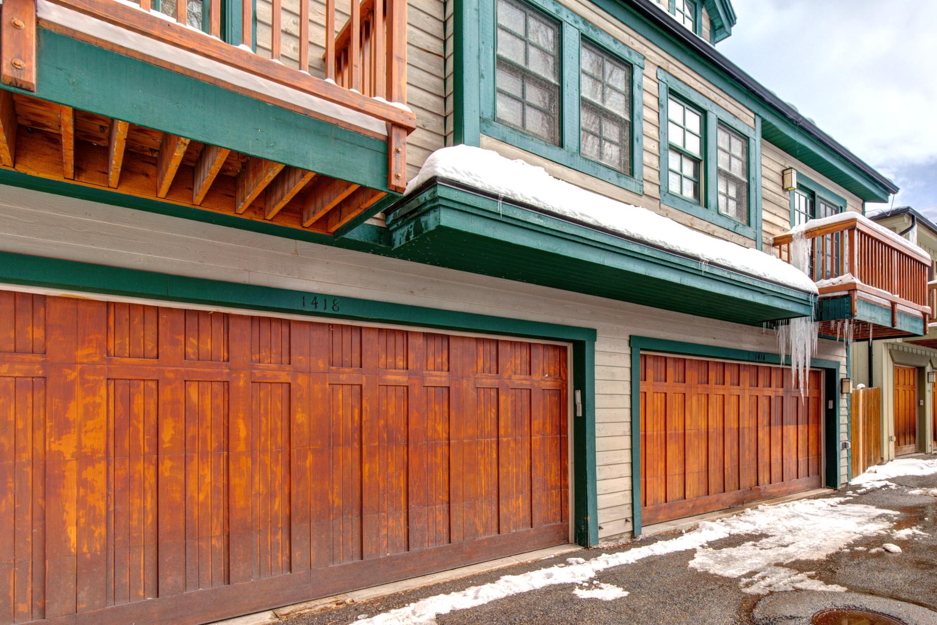 Parking for multiple vehicles in your private garage beneath the home.
