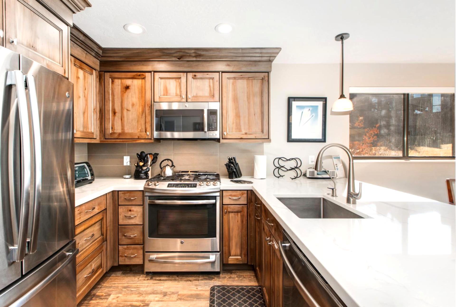 Your fully equipped kitchen offers modern appliances and beautiful countertops for effortless vacation cooking.